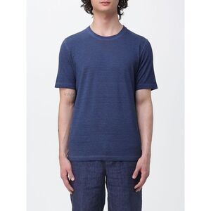 120% Lino T-Shirt Men Navy